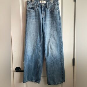 Hollister Light Blue Low-Rise Baggy Jeans